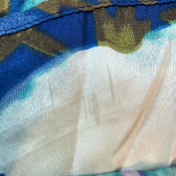 Show Me Your Mumu Green  Blue Floral Jamie Tunic/ Mini Dress Small - Picture 8 of 10